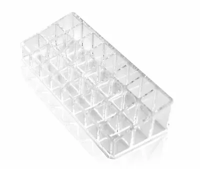 Acrylic Organizer Makeup Case And Lipstick Or Brush Holder With 24 Compartments • $8.95