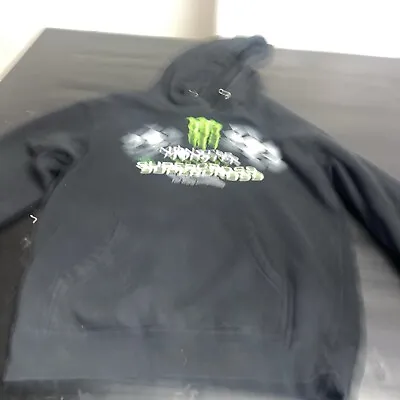 Monster Energy Unleash The Beast Men's S Black Hooded Sweatshirt Hoodie • $21.25