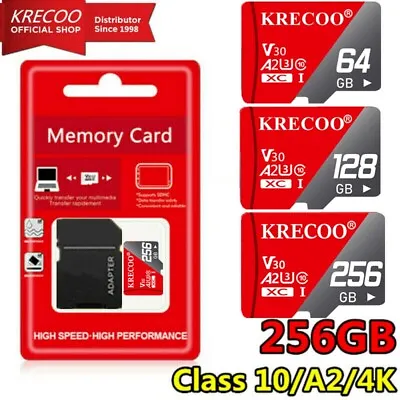 Micro SD Ultra Memory Card 64GB 128GB 256GB 1TB Class10 U3 325MB/S GoPro Lot • £7.29