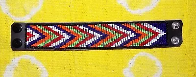 African Maasai Leather Bracelet Ethnic Boho Tribal Masai Massai Jble18 • $15.97