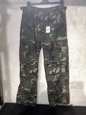Brandit Combat Cargo Hunting Trousers Vintage Us M65 Pants Woodland Camouflage. • $37.34