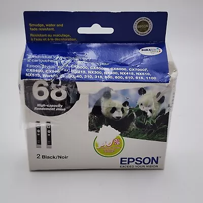 Epson 68 Ink 2-Pack Black Expired 02/2012 DAMAGE BOX READ SEE PHOTOS  • $39.95