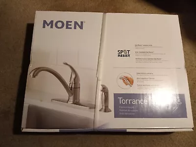 Moen Torrance CA87480SRS Single-Handle Low-Arc Kitchen Faucet W/Sprayer (NEW!) • $81