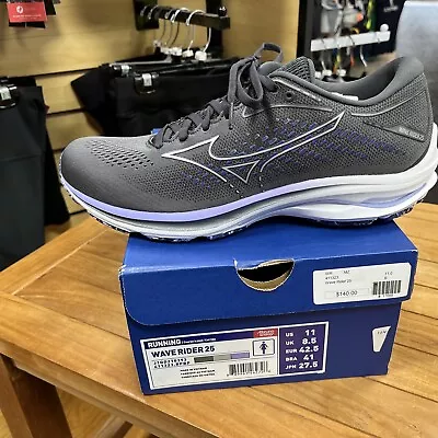 Mizuno Wave Rider 25 Womens Size 11 Gray Running Shoes Sneakers 411323 BPBP • $66.66