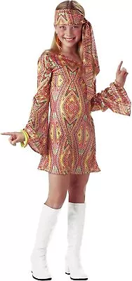 Disco Dolly 70's Retro Dancer Girl Fancy Dress Up Halloween Child Costume • $30.57