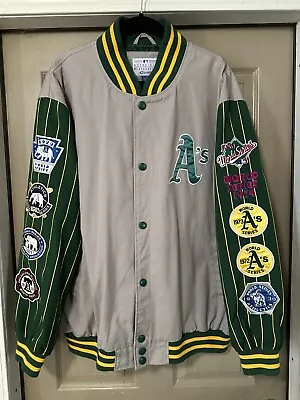 G-III Sports MLB Oakland A's Athletics World Series Jacket W/Patches Men's 3X • $169.99