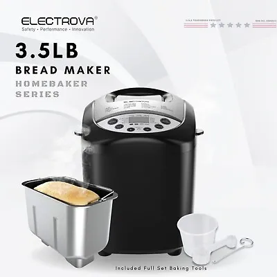 3.5LB Electrova Bread Maker Non Stick 15 Programs Timer Mixer Kitchen Kneader AU • $229