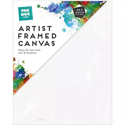 Artist Framed Canvas - 25cm X 20cm Oils & Acrylics Paint Painting Stretched  • £3.29