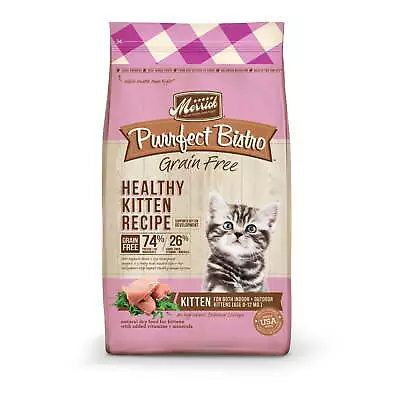 Merrick Purrfect Bistro Premium Grain Free Natural Dry Cat Food For Young Cats • $28.48