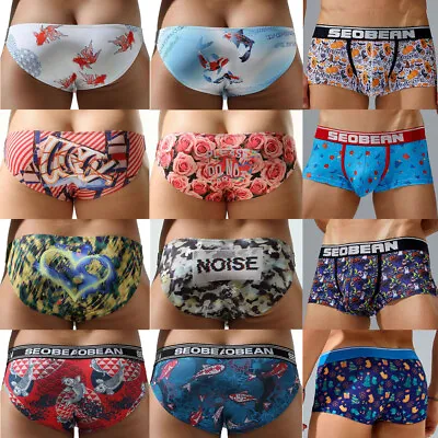 2024 Men's Sexy Underwear Boxers Soft Bikini Briefs MINI Home Underpants • $6.80