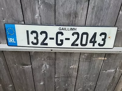 Genuine Ireland License Plate From County Galway 132 G 2043 • $13.99