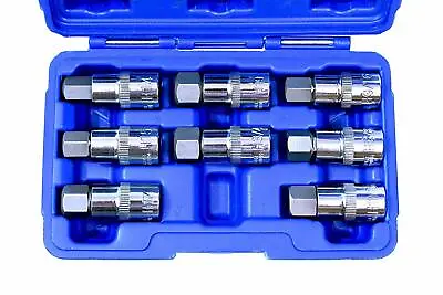 VCT 8PC 1/2  Dr. Jumbo Hex Bit Socket Set | SAE & Metric • $21.95