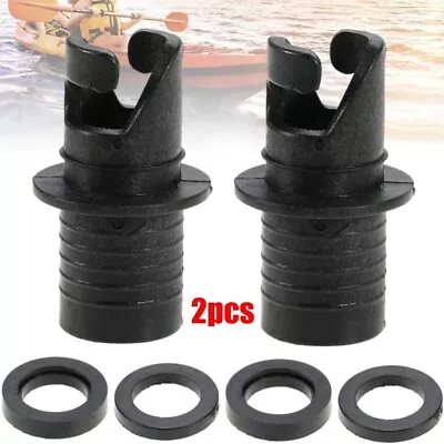 2PCS Air Pump Nozzle Valve Hose Adapter Connector For Inflatable Boat SUP Kayak • £5.82