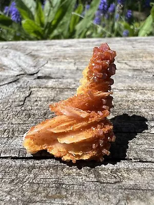 Morocco Vanadinite On Barite- Natural 1.5” Red Vanadinite Barite Mineral Cluster • $15.95