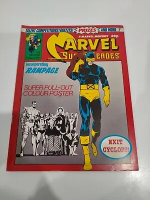 Marvel Comic Super Heroes #394 February 1983 With Poster British Uk Monthly • £50