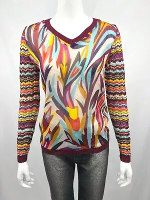 MISSONI For Target Mixed Media Knit V-Neck Sweater • $55