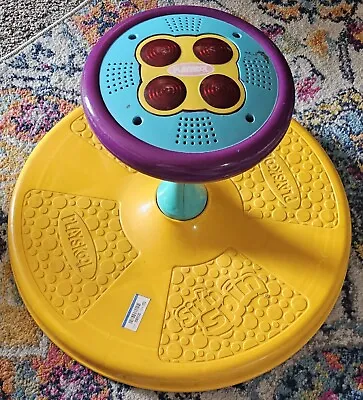 Vintage PLAYSKOOL SIT N SPIN YELLOW PURPLE SPINNING TOY 1973 TONKA Made In USA • $50