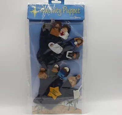 Roman Christmas Joseph Mary Baby Jesus Nativity Finger Puppet Kids Knit Gloves • $14