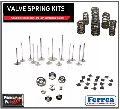 Ferrea Valves Springs Retainers W/Locks Kit Honda D16Z6 D16Y8 D16 SOHC Civic CRX • $1129