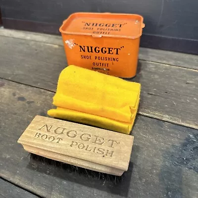 Nugget Shoe Polishing Outfit With Contents Vintage  • $35