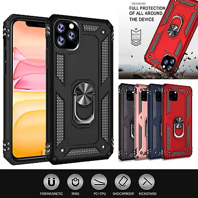 For Apple IPhone 11 11 Pro Max Heavy Duty Shockproof Magnetic Ring Case Cover • $9.95