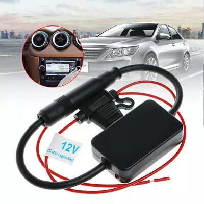 1x Car Antenna Signal Booster Amplifier For Vehicle Truck SUV Audio Radio Stereo • £8.99