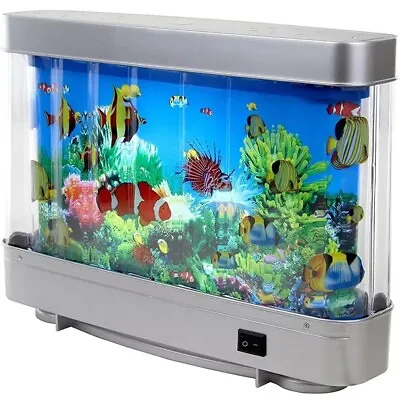 Artificial Tropical Fish Tank Lamps Aquarium Virtual Ocean In Motion Night Light • $25.99