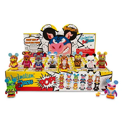 Sold Out Disney 3  Vinylmation Zooper Heroes Series Of 24 W CHASER Sealed Tray • $199.99