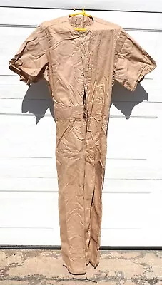 Department Corrections Prison Jail Inmate Uniform Jumpsuit Khaki Size Medium • $25