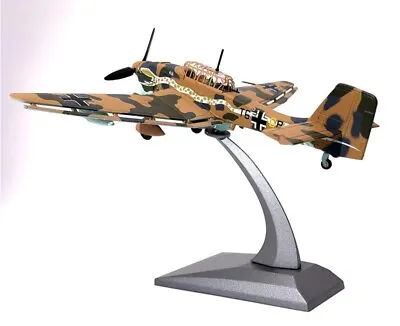 Fashion WLTK German Junkers Stuka Ju-87B Dive Bomber 1/72Diecast Model Brown Ver • $29