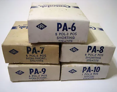 Centralab ® PA-6 PA-7 PA-8 PA-9 PA-10 Rotary Switch Section - Lot Of 5 - New • $23.96