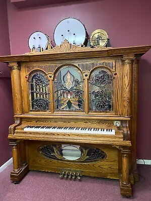 Nickelodeon Jukebox Player Piano Restored With Oak Wood In The 80's  • $20000