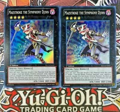 ***2x Maestroke The Symphony Djinn 1st Ed 2x*** YS12-EN043 | SUPER | YuGiOh! NM • $3.49