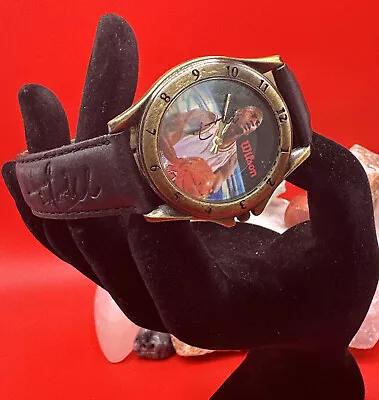 Vintage Michael Jordan Wilson Quartz Watch Outer Space Rotating Signature W8 • $19.95