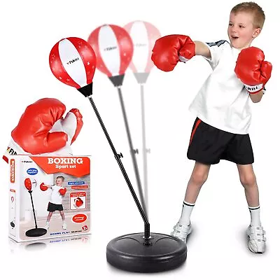 Punching Bag For Kids Include Boxing Gloves & Stand Height Adjustable Kids Bo... • $41.93