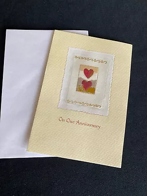 Happy Anniversary  Embossed Marcel Schurman Greeting Card • $1.50