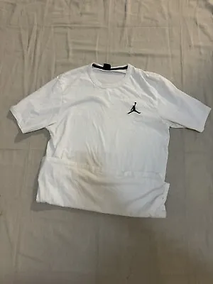 White Air Jordan T-shirt Size Large • $22