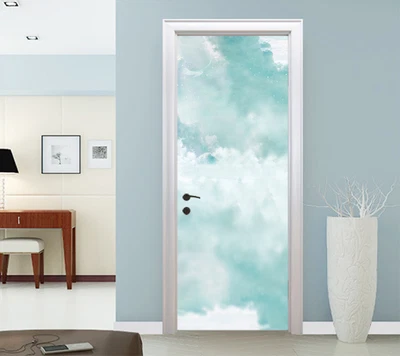 £65.21 • Buy 3D Blue Sky Clouds Door Wall Mural Photo Wall Sticker Decal Wall AJ WALLPAPER AU