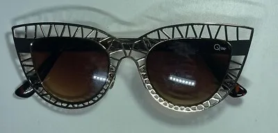 Sunglasses Quay Australia Rose Gold/Brown Lens • $40