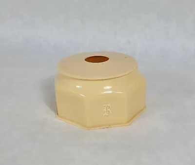 Vintage Hair Receiver Keeper Plastic Celluloid Bakelite Ivory Color 3.75  • $17.50