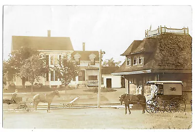 RPPC Postcard Horse Drawn Delivery Wagon • $6.59