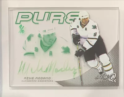 2014 Leaf Q PURE Glass Mike Modano Green Auto 9/10 #P-MM2 Dallas Stars Autograph • $60