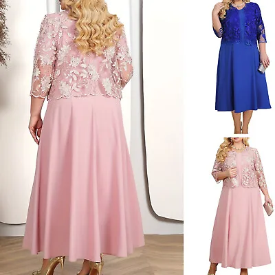 Women's Dresses Formal Dress Plus Ball Gown Silk Satin Outfits Elegant Costume • £41.50