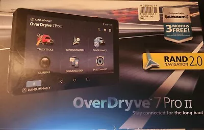 Rand McNally OverDryve 7 Pro Gen 2 7  GPS And Truck Tablet - Black • $100