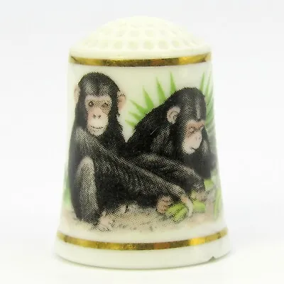 Franklin Porcelain Thimble Baby Animals Of The World Series Monkey • $4.25