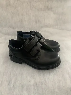 Boys Clarks School Shoe Remi Pace Inf Black Leather Size 8.5F Was £38 • £34