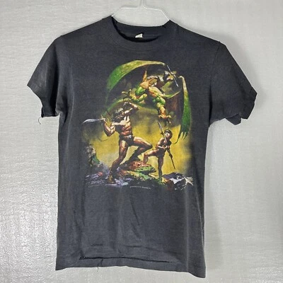 $100 • Buy Vintage Boris Vallejo Conan The Barbarian T-Shirt  Small Screen Stars Z10