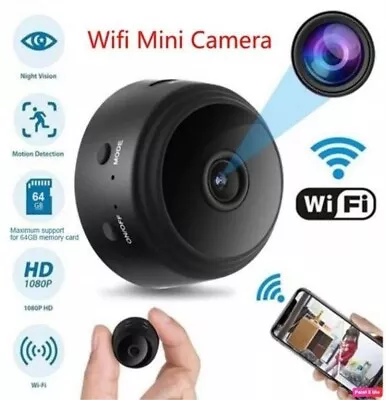 A9 Mini Camera Wifi 1080P HD IP Camera Magnetic Wireless Night Vision (2pack) • $19.97