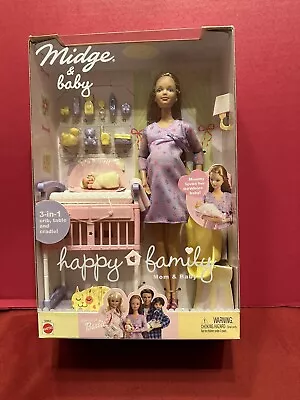 2002 Barbie Happy Family Midge & Baby Barbie Doll 56663 Free Shipping • $240