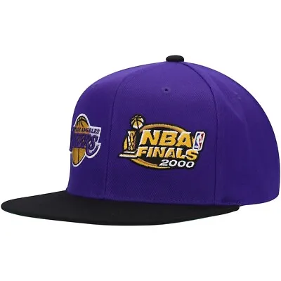Mitchell & Ness Los Angeles Lakers 2000 Finals Adjustable Snapback Hat Cap NEW • $26.34